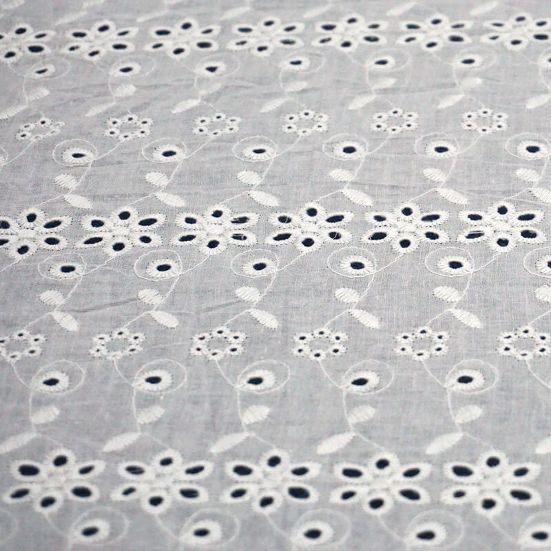 Embroidered Fabric Dress Cutwork for Women's Wear Wholesale Supplier 4
